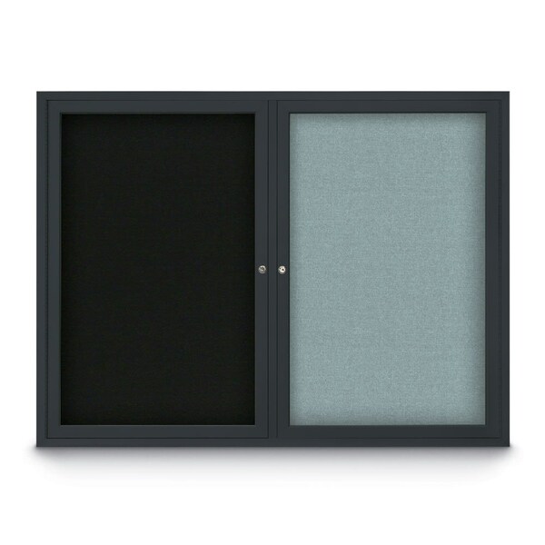 Corkboard, Pearl/Black, 24" x 36"